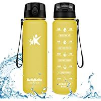 KollyKolla Botella Agua Sin BPA Deportes - 350ml-500ml-800ml-1L-1.5L- Reutilizables Ecológica Tritan- Bebidas Botellas…